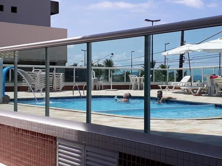 Frente Mar Piscina Churrasqueira Wifi Garagem Portaria 24Hs Daire Solemar Dış mekan fotoğraf